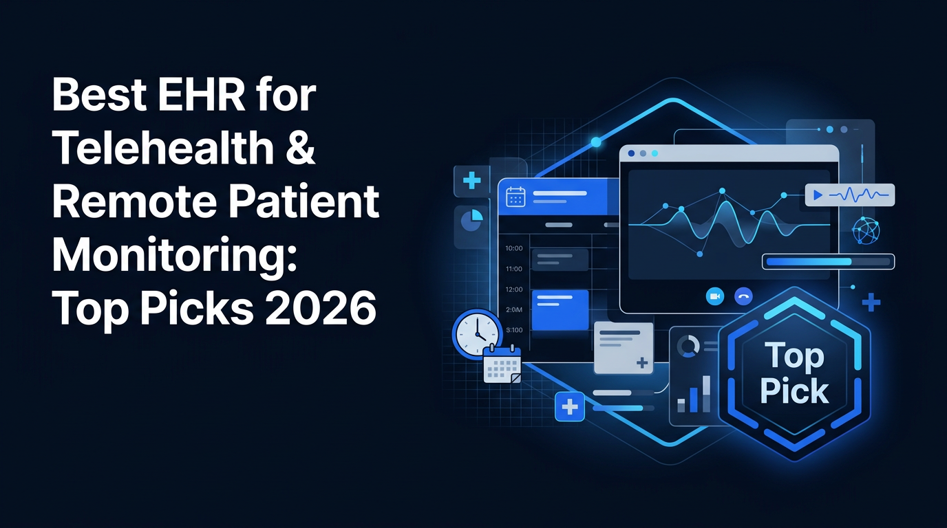 Calendar and video window inside EHR platform for telehealth scheduling — best EHR for telehealth and remote patient monitori Calendar and video window inside EHR platform for telehealth scheduling — best EHR for telehealth and remote patient monitori