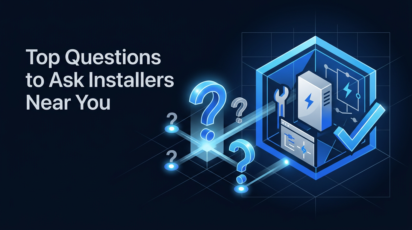 Top questions to ask home battery backup installers near you illustrated checklist Top questions to ask home battery backup installers near you illustrated checklist
