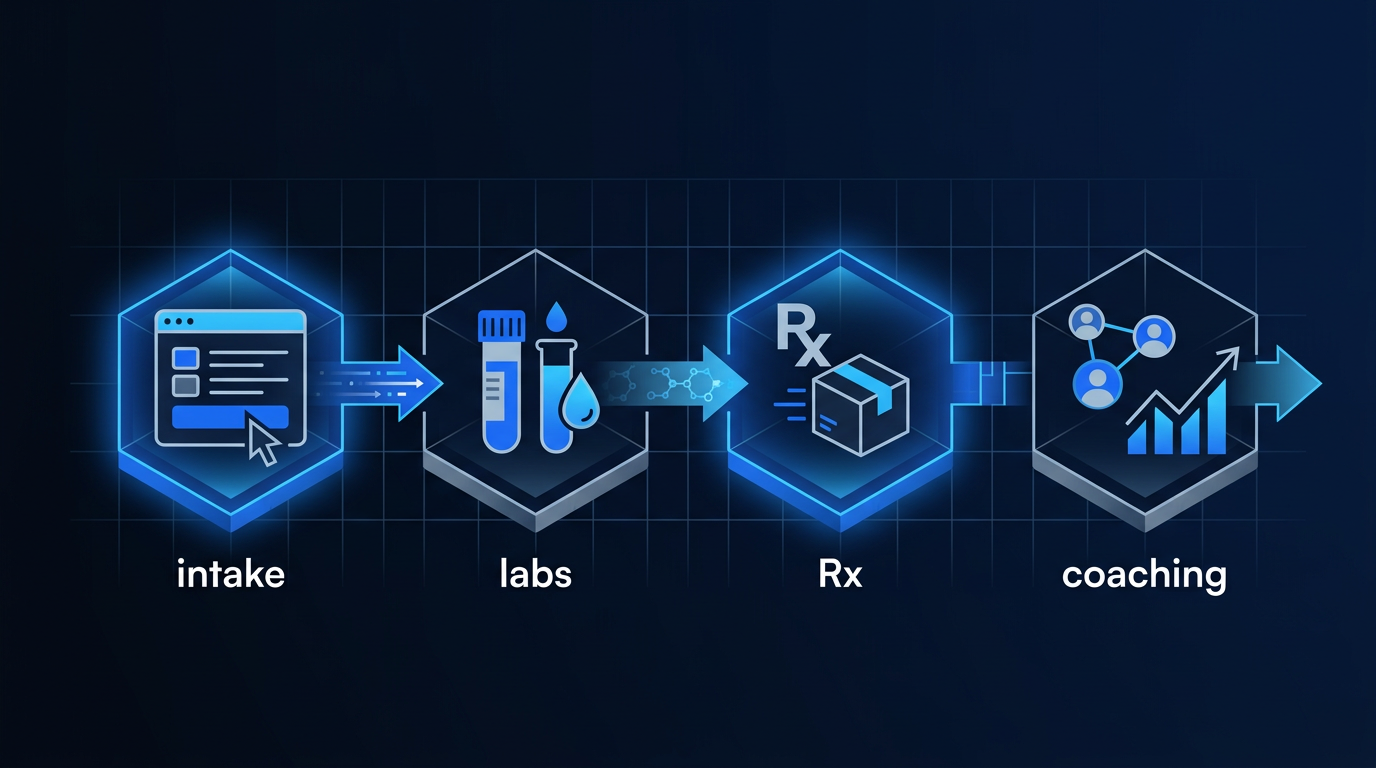 Telehealth GLP-1 treatment workflow: intake, labs, prescription, and coaching steps Telehealth GLP-1 treatment workflow: intake, labs, prescription, and coaching steps