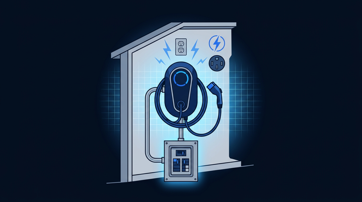 Home garage readiness and electrical requirements for Level 2 EV charger, service panel and load check Home garage readiness and electrical requirements for Level 2 EV charger, service panel and load check