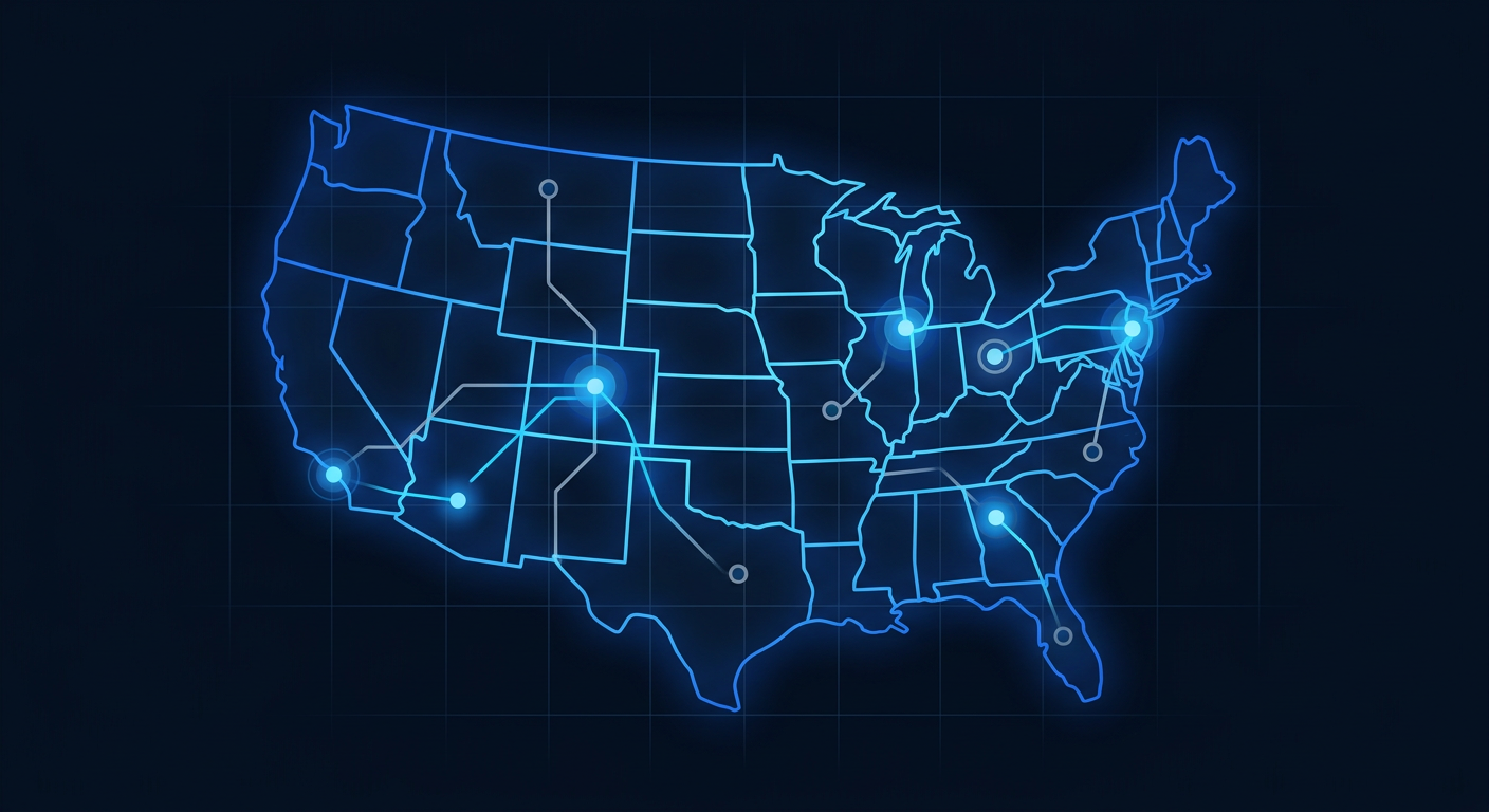 Multi-state compliance map highlighting automatic labor law updates and alerts for small businesses in 2026 Multi-state compliance map highlighting automatic labor law updates and alerts for small businesses in 2026