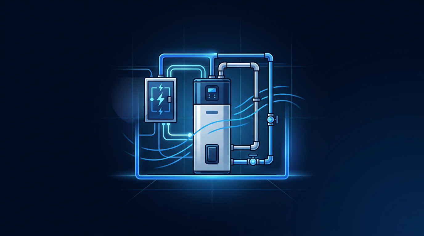 Home requirements for a smooth same-day heat pump water heater install, space and venting